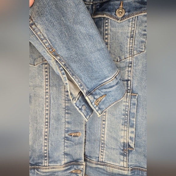 ARTICLES OF SOCIETY Los Angeles Denim Jacket Womens Sz. Small Blue Jean Cotton - Picture 6 of 6